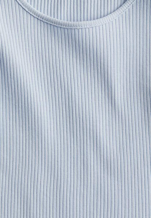 H&M - Chiffon-sleeve top - light blue