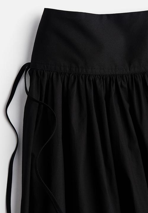 H&M - Poplin maxi skirt - black