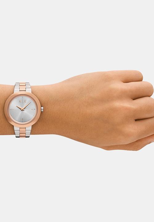 Armani Exchange - Jackie Two-tone  AX5172 - silver & rose gold