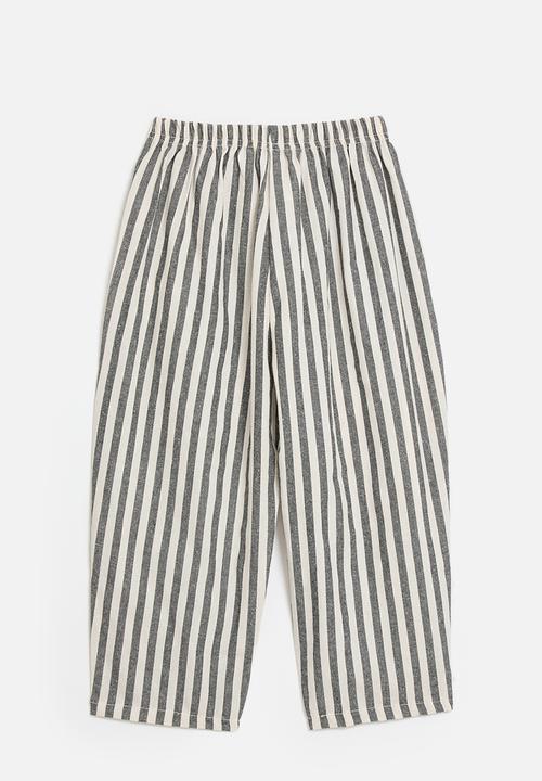 Pop Candy - Striped pants - black & white