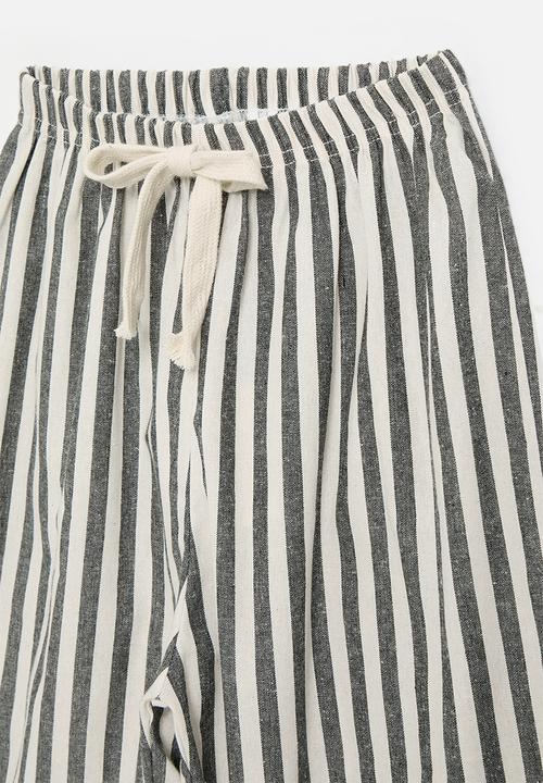 Pop Candy - Striped pants - black & white
