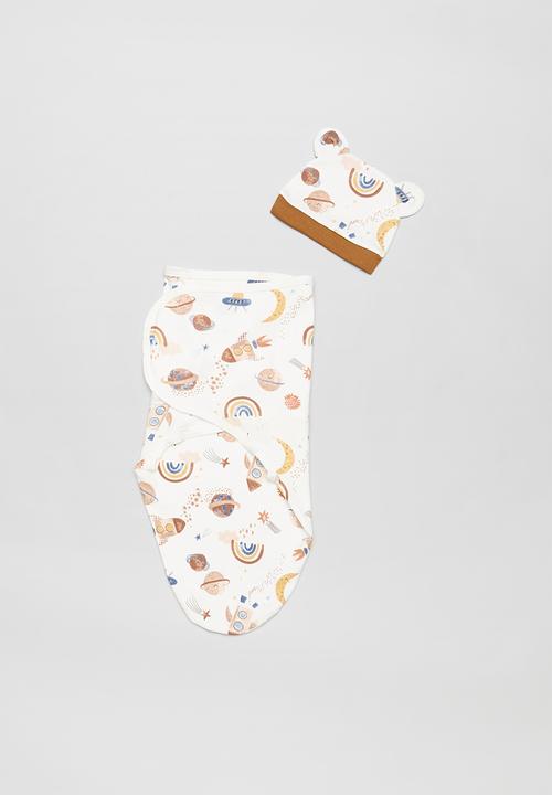 Pop Candy - Beanie and swaddle set - multi