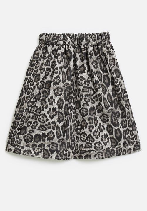 Pop Candy - Printed mini skirt - brown