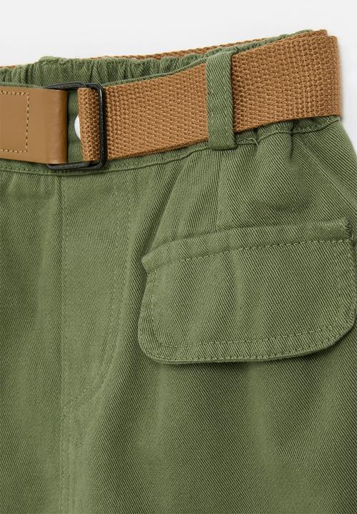 Pop Candy - Utility skirt - green