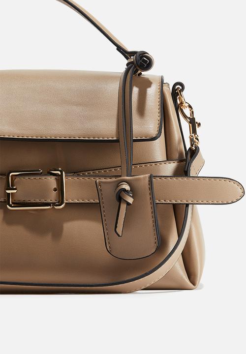 H&M - Strap-detail crossbody bag - beige