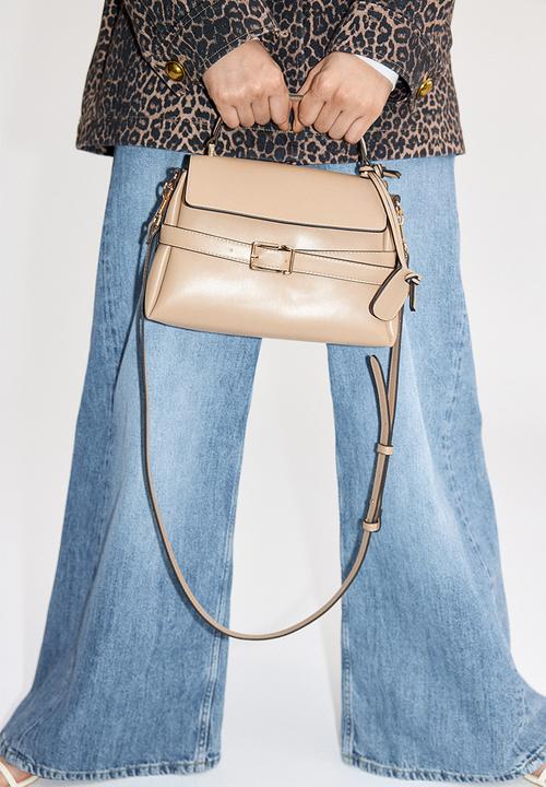 H&M - Strap-detail crossbody bag - beige