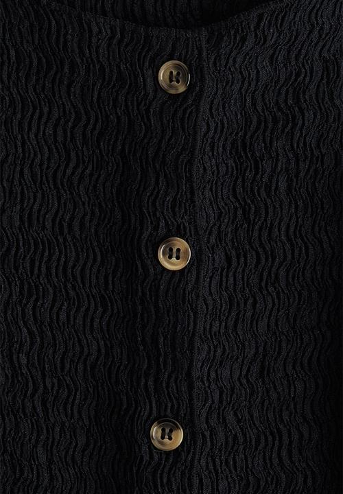 H&M - Textured jersey waistcoat - black