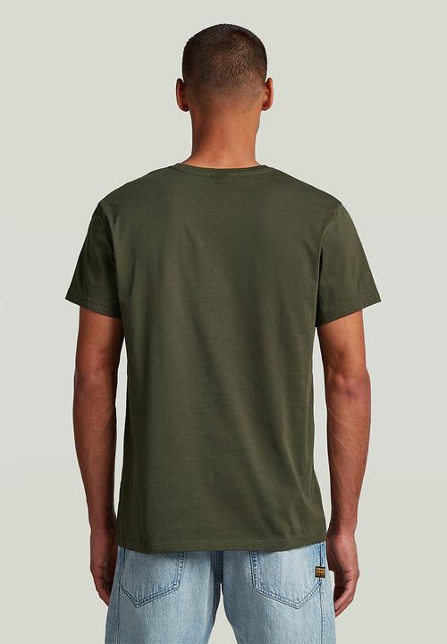 G-STAR - Base-S r t short sleeve - asfalt