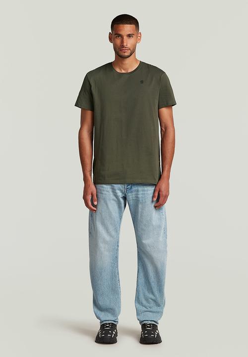 G-STAR - Base-S r t short sleeve - asfalt