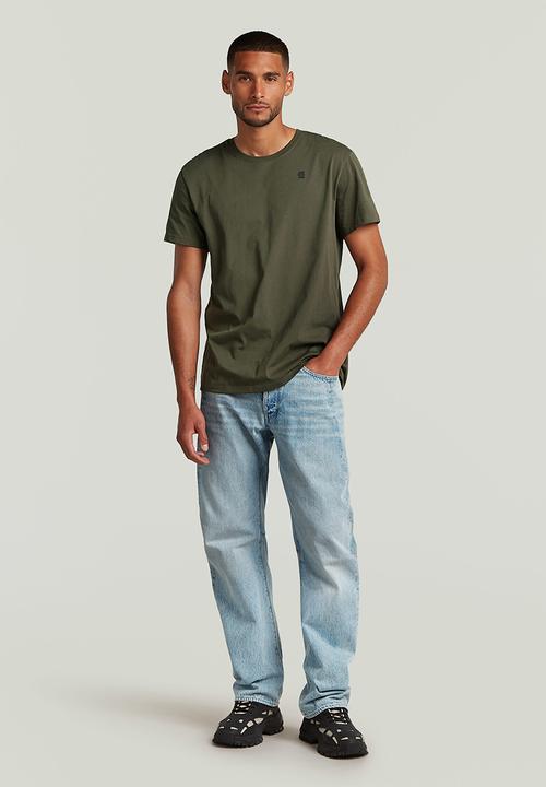 G-STAR - Base-S r t short sleeve - asfalt