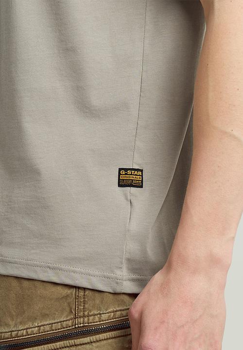 G-STAR - Base-s r t short sleeve - elephant skin
