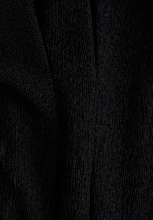 H&M - Waisted maxi dress - black