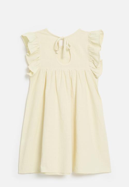 Pop Candy - Frilled sleeve dress - off white 
