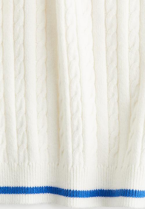 H&M - Cable-knit top - cream 