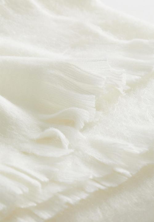 H&M - Brushed blanket - white