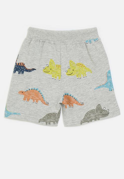 Pop Candy - Dino printed shorts - grey