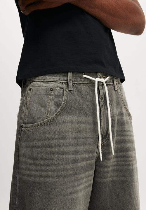 Cotton On - Y2K Super Wide Jean - Archives Grey
