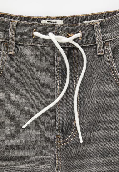 Cotton On - Y2K Super Wide Jean - Archives Grey