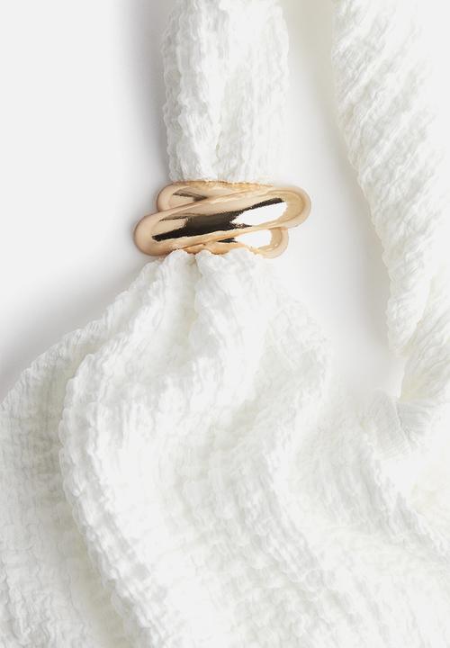 H&M - One-shoulder top - white