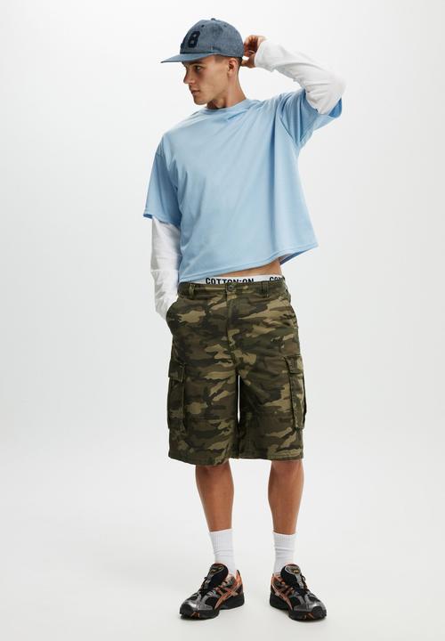 Cotton On - Baggy Cargo Short - Camo