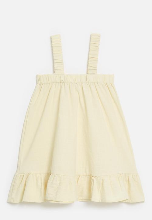 Pop Candy - Frilled hem dress - light beige