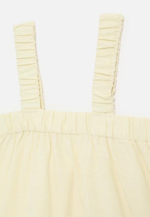 Pop Candy - Frilled hem dress - light beige