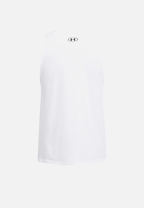 Under Armour - UA SPORTSTYLE LOGO TANK - White/Black