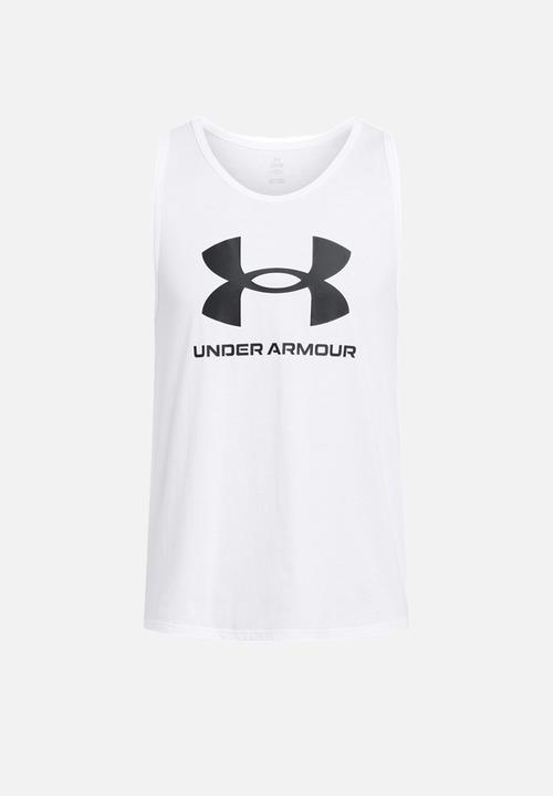 Under Armour - UA SPORTSTYLE LOGO TANK - White/Black