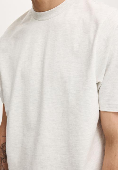 Cotton On - Cropped fit T-shirt - white marle