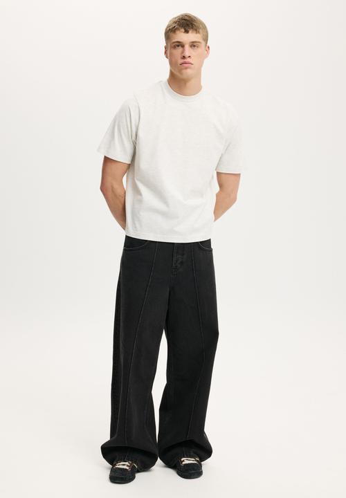 Cotton On - Cropped fit T-shirt - white marle