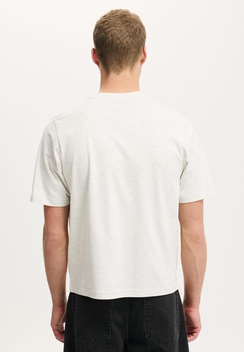 Cotton On - Cropped fit T-shirt - white marle