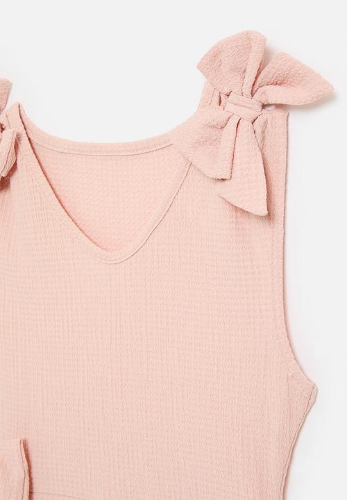 Pop Candy - Bow décor dress - pink