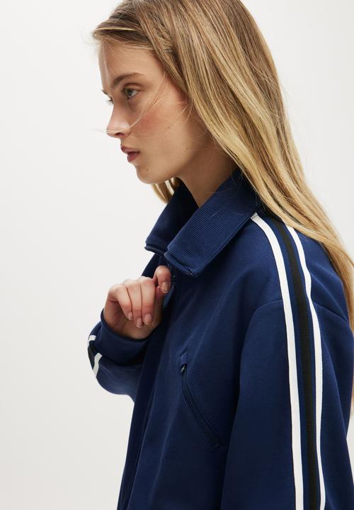 Cotton On - Retro Track Jacket - Heritage Blue