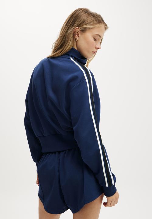 Cotton On - Retro Track Jacket - Heritage Blue