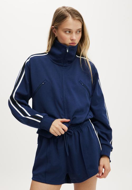 Cotton On - Retro Track Jacket - Heritage Blue