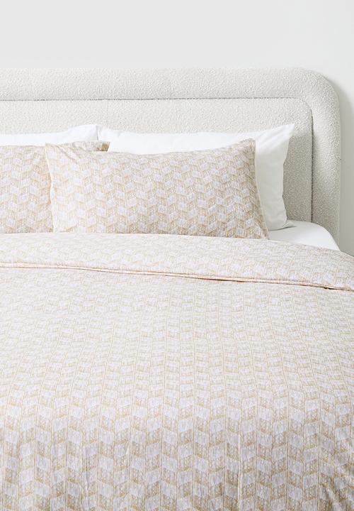 Sixth Floor - Lainey Geo Super Soft Duvet Set - Natural