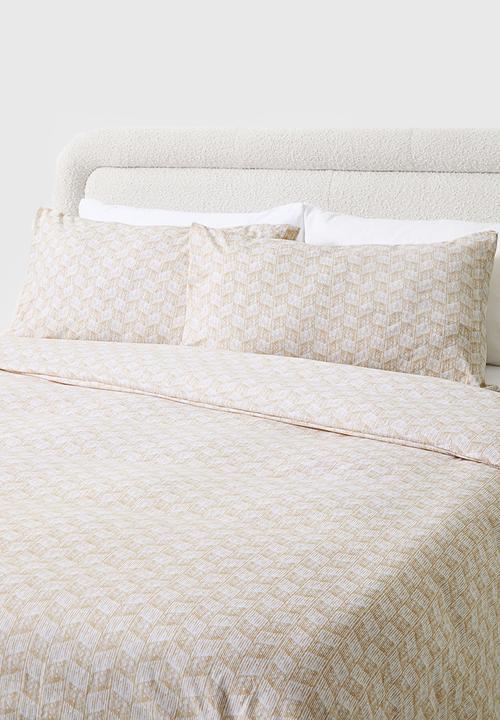 Sixth Floor - Lainey Geo Super Soft Duvet Set - Natural