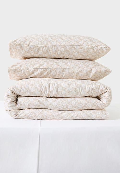 Sixth Floor - Lainey Geo Super Soft Duvet Set - Natural