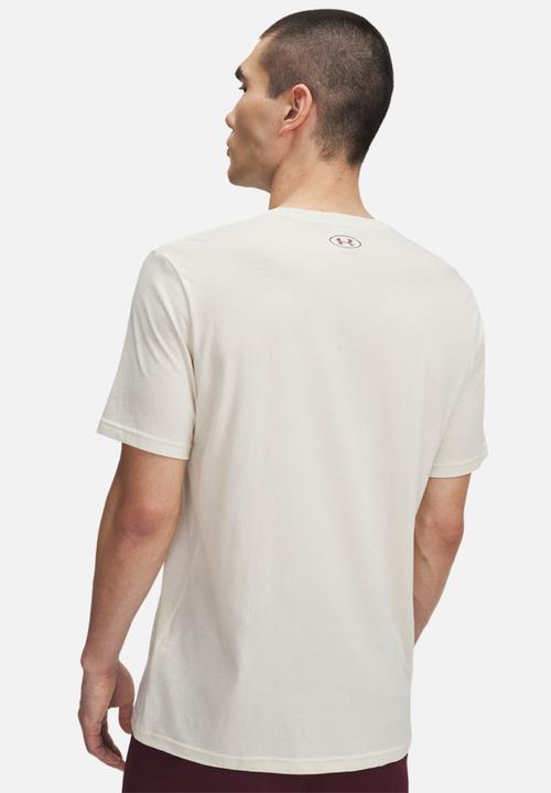 Under Armour - Ua college crest logo ss - stone/sierra taupe