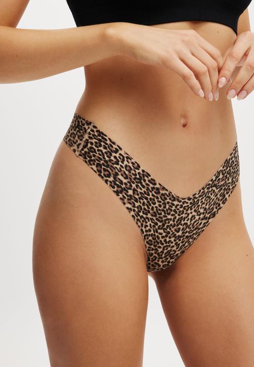 Cotton On - The Invisible G String Brief - Taylor Leopard