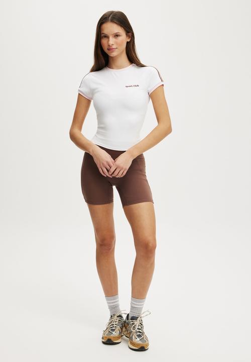 Cotton On - Ultra Soft Fitted Retro Ringer Tee - White