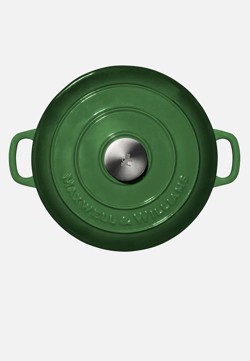 Maxwell & Williams - MW Cast Iron Round Casserole English Racing - Green 