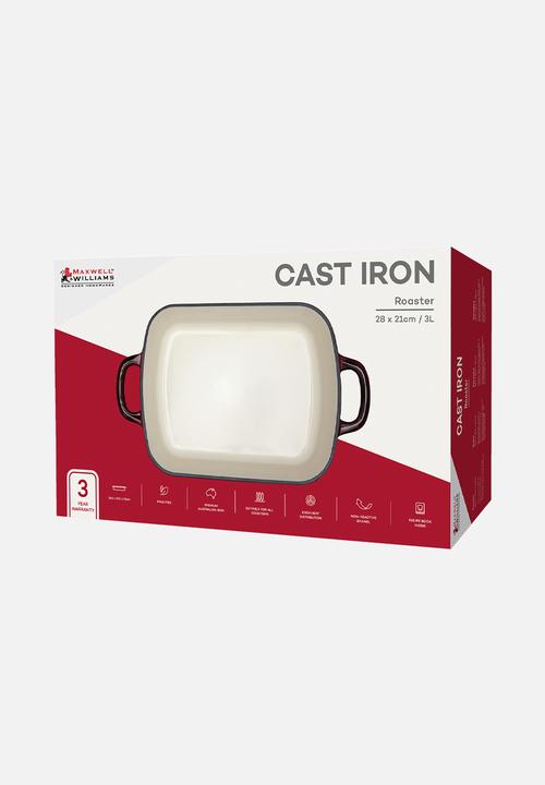 Maxwell & Williams - MW Cast Iron Roaster - Merlot