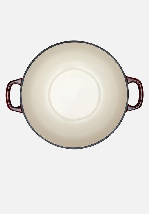 Maxwell & Williams - MW Cast Iron Round Casserole - Merlot