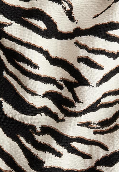 H&M - Shift dress - cream/zebra print 