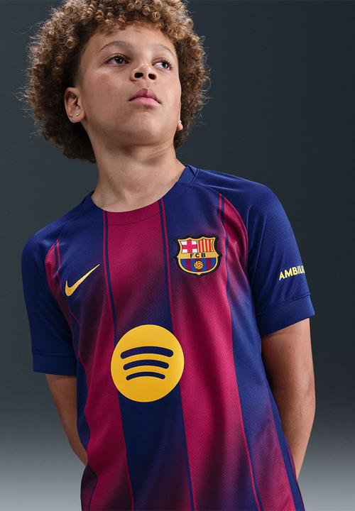 Nike - F.C Barcelona Youth Nike Dri-Fit Home Stadium Jersey - Deep Royal Blue/Midwest Gold