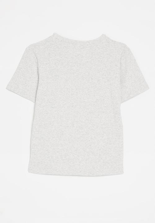 Pop Candy - Ruched tee-light grey