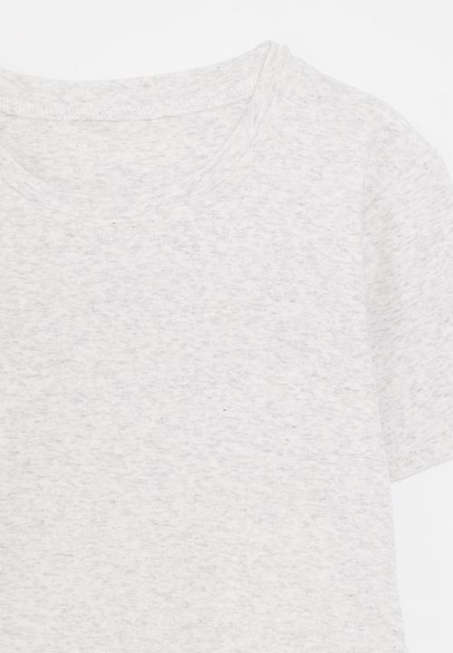 Pop Candy - Ruched tee-light grey