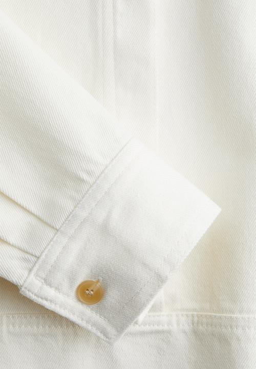 H&M - Popover twill blouse - white