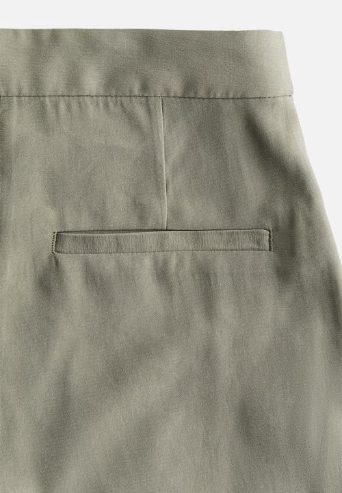 H&M - Wide trousers - khaki green